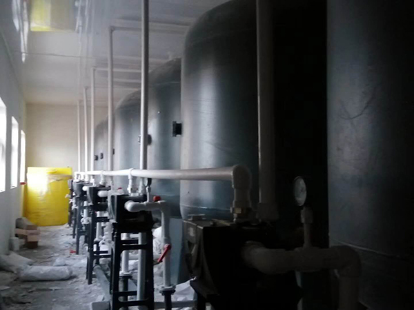扎魯特旗除氟施工現場